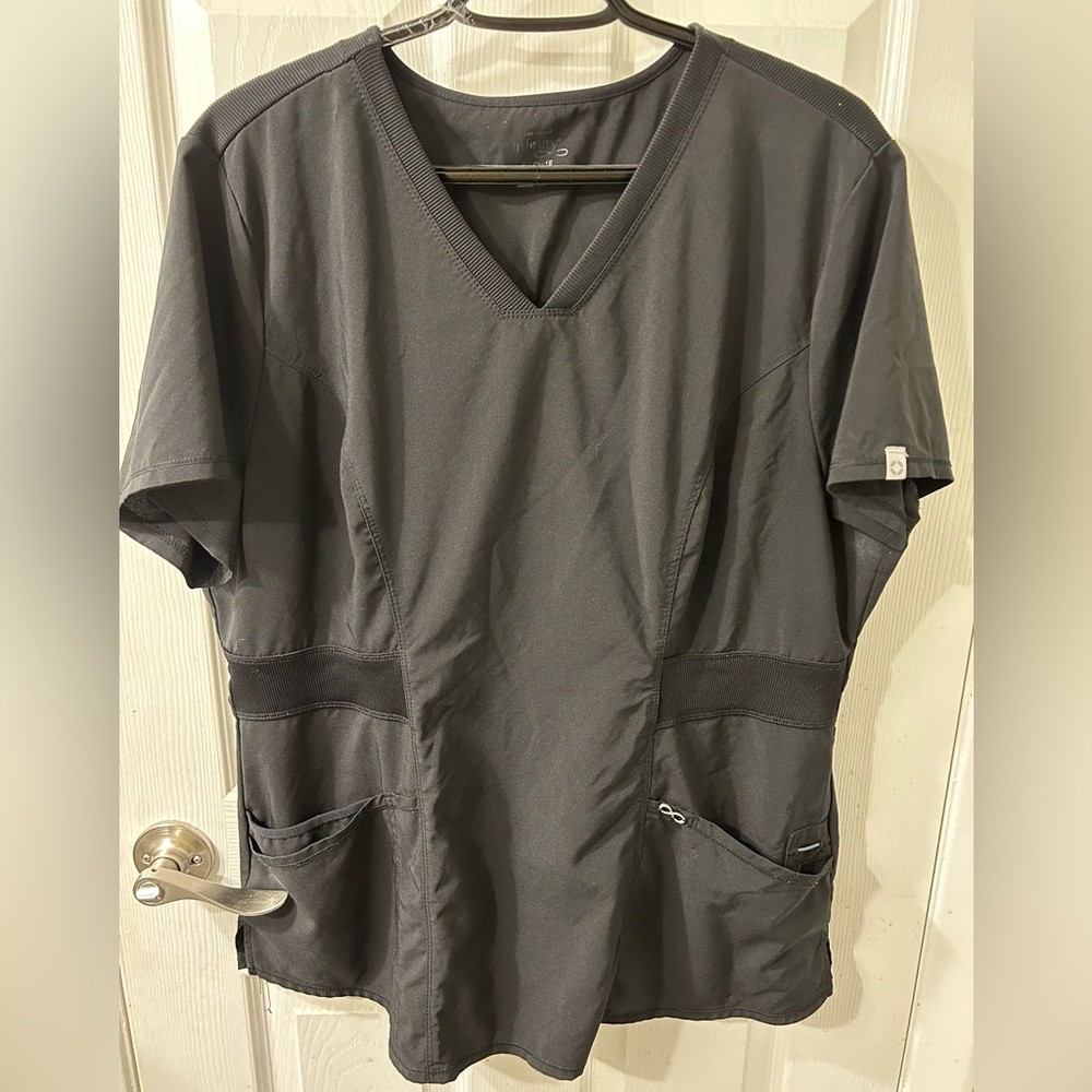 Like New Cherokee Infinity Knit Waist V Neck Scrub Top